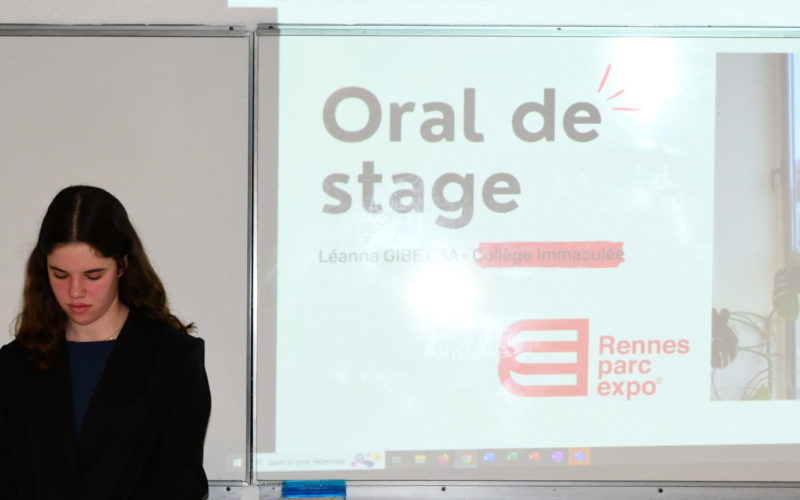 Les élèves de 3ème présentent leur oral de stage, une étape clé pour partager leurs découvertes en milieu professionnel et affiner leur orientation.